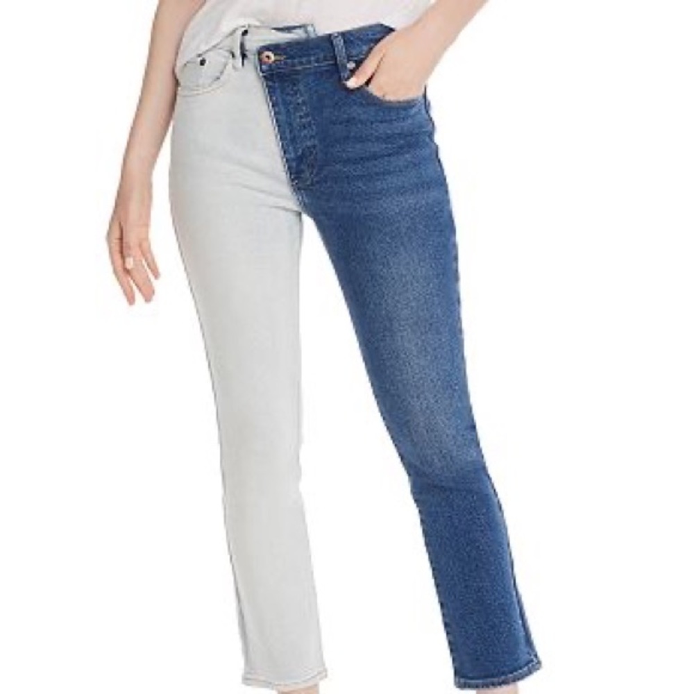 Pistola Two-Tone Asymmetric Jeans - Picture 3 of 12